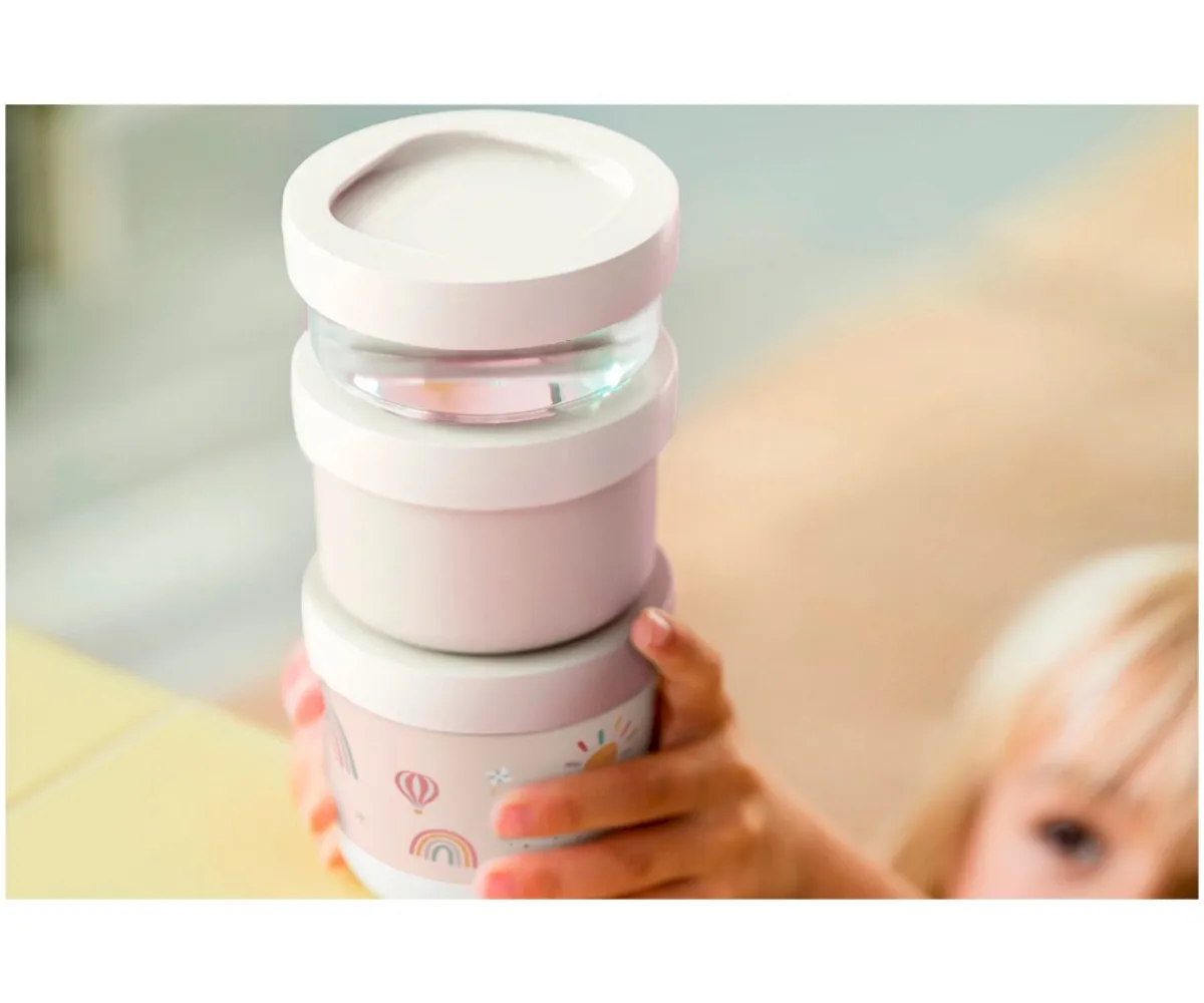 Clearance Pack 3 Dispensadores de Comida Apilable Mio Little Farm Cajas De Almuerzo|Comer Al Aire Libre