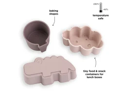 Online Pack 3 Moldes Silicona Happy Clouds Powder Cajas De Almuerzo|Fiambreras Infantiles