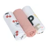 Muselinas Bebé^Lassig Pack 3 Muselinas Happy Fruits Cherry 80 cm