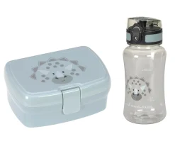 Hot Pack Almuerzo Dino + 7 Pegatinas Blue Regalo Personalizables Fiambreras Infantiles|Cajas De Almuerzo