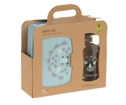 Hot Pack Almuerzo Dino + 7 Pegatinas Blue Regalo Personalizables Fiambreras Infantiles|Cajas De Almuerzo