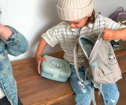 Hot Pack Almuerzo Dino + 7 Pegatinas Blue Regalo Personalizables Fiambreras Infantiles|Cajas De Almuerzo