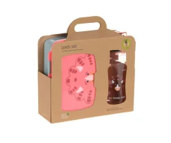 Fiambreras Infantiles^Lassig Pack Almuerzo Dino Rose