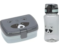 Discount Pack Almuerzo Racoon + 7 Pegatinas Blue Regalo Personalizables Fiambreras Infantiles|Cajas De Almuerzo