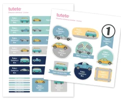 Colecciones Vuelta Al Cole^Tutete Pack Combinado Termo y Pegatinas Coches