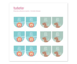 Etiquetas Personalizadas^Tutete Pack Combinado Termo y Pegatinas Animales Salvajes