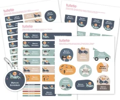 Colecciones Vuelta Al Cole^Tutete Pack Combinado Termo y Pegatinas Speed Racers