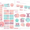 Clearance Pack Combinado Termo y Pegatinas Sirena y Amigos Etiquetas Personalizadas|Colecciones Vuelta Al Cole
