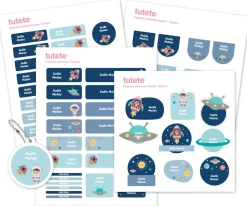 Colecciones Vuelta Al Cole^Tutete Pack Combinado Termo y Pegatinas Espacio