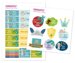 Etiquetas Personalizadas^Tutete Pack Combinado Termo y Pegatinas Dragones