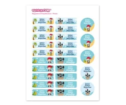 Etiquetas Personalizadas^Tutete Pack Combinado Termo y Pegatinas Pirata
