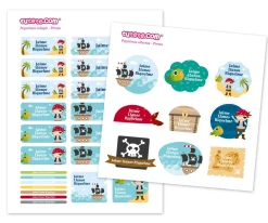 Etiquetas Personalizadas^Tutete Pack Combinado Termo y Pegatinas Pirata