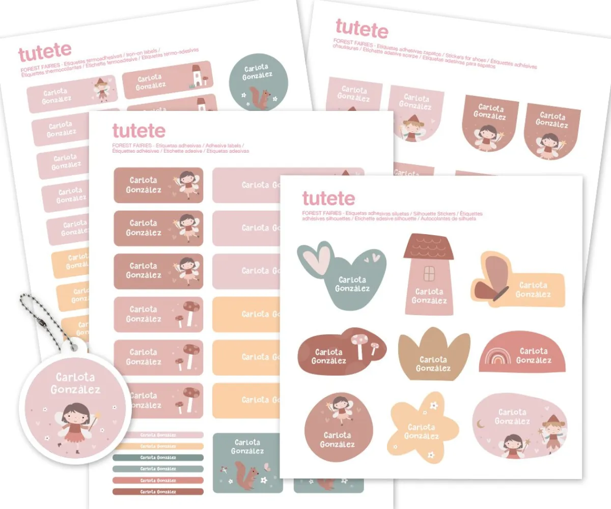 Best Pack Combinado Termo y Pegatinas Wild Fairies Etiquetas Personalizadas|Colecciones Vuelta Al Cole