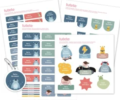 Discount Pack Combinado Termo y Pegatinas Little Monsters Colecciones Vuelta Al Cole|Etiquetas Personalizadas