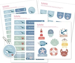 Colecciones Vuelta Al Cole^Tutete Pack Combinado Termo y Pegatinas Ocean