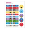 Etiquetas Personalizadas^Tutete Pack Combinado Termo y Pegatinas Héroes