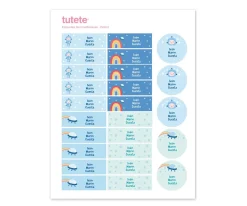 Etiquetas Personalizadas^Tutete Pack Combinado Termo y Pegatinas Robot