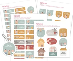 Clearance Pack Combinado Termo y Pegatinas The Three Little Pigs Etiquetas Personalizadas|Colecciones Vuelta Al Cole