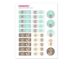 Etiquetas Personalizadas^Tutete Pack Combinado Termo y Pegatinas Osito