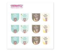 Etiquetas Personalizadas^Tutete Pack Combinado Termo y Pegatinas Osito