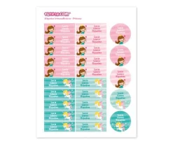Etiquetas Personalizadas^Tutete Pack Combinado Termo y Pegatinas Princesa