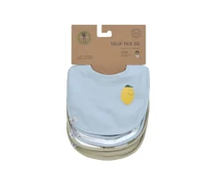 Baberos^Lassig Pack de 5 Baberos Happy Fruits Lemon