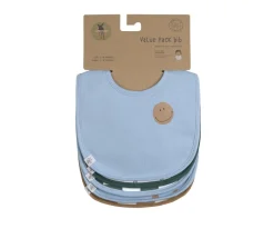 Baberos^Lassig Pack de 5 baberos Happy Smile Blue