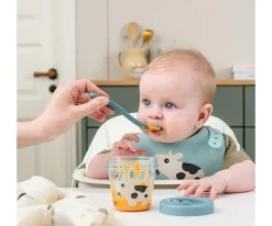 Fiambreras Infantiles^Done by Deer Pack de 2 Contenedores Porta Alimentos Tiny Farm Blue