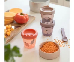 Fiambreras Infantiles^Done by Deer Pack de 3 Contenedores Porta Alimentos Ozzo Papaya