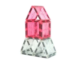 Pack Glitter Tiles Transparent/Pink 16 piezas Niños Juguetes Niños 8 Años|Juguetes Niños 3 Años