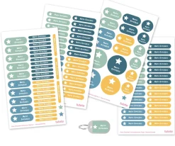 Etiquetas Personalizadas^Tutete Pack Guardería Natural Estrella