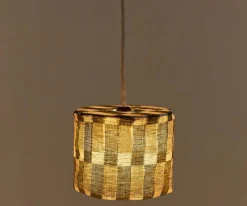 Iluminación^Nobodinoz Pantalla de Lino Lámpara de Techo Vibes Green Tiles