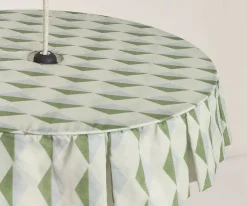 Iluminación^Nobodinoz Pantalla de Lino Lámpara de Techo Vibes Green Blue Harlequin