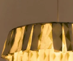 Iluminación^Nobodinoz Pantalla de Lino Lámpara de Techo Vibes Green Blue Harlequin