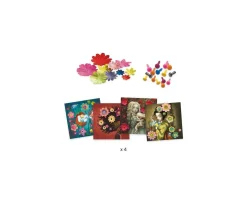 Manualidades Para Niños^Djeco Papel Creativo 3D Rock'n Rosas