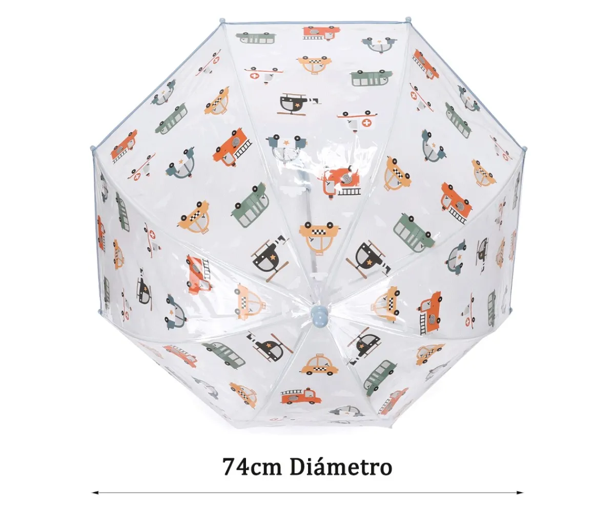 Clearance Paraguas Transparente City Cars Colecciones Vuelta Al Cole|Paraguas Infantiles