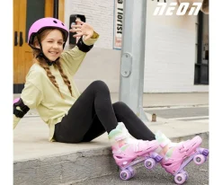 Patinetes^Yvolution Patines Combo Neón Rainbow T.34-37