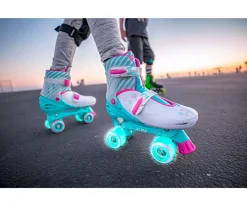 Patinetes^Yvolution Patines Combo Neón Verde y Rosa T.30-33