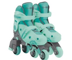 Patinetes^Globber Patines en Línea 2 en 1 Menta T.30-34