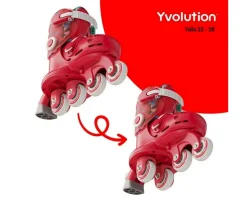 Patinetes^Yvolution Patines Twista Red T.30-34