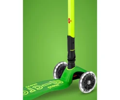 Outlet Patinete Maxi Deluxe Plegable Neon Led Verde / Amarillo Niños Juguetes Niños + 10 Años|Juguetes Niños 6 Años