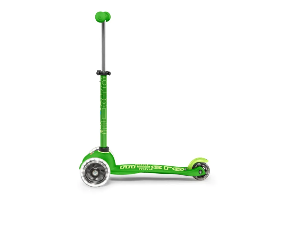 Discount Patinete Mini Deluxe Verde Luces LED Niños Patinetes|Últimas Unidades