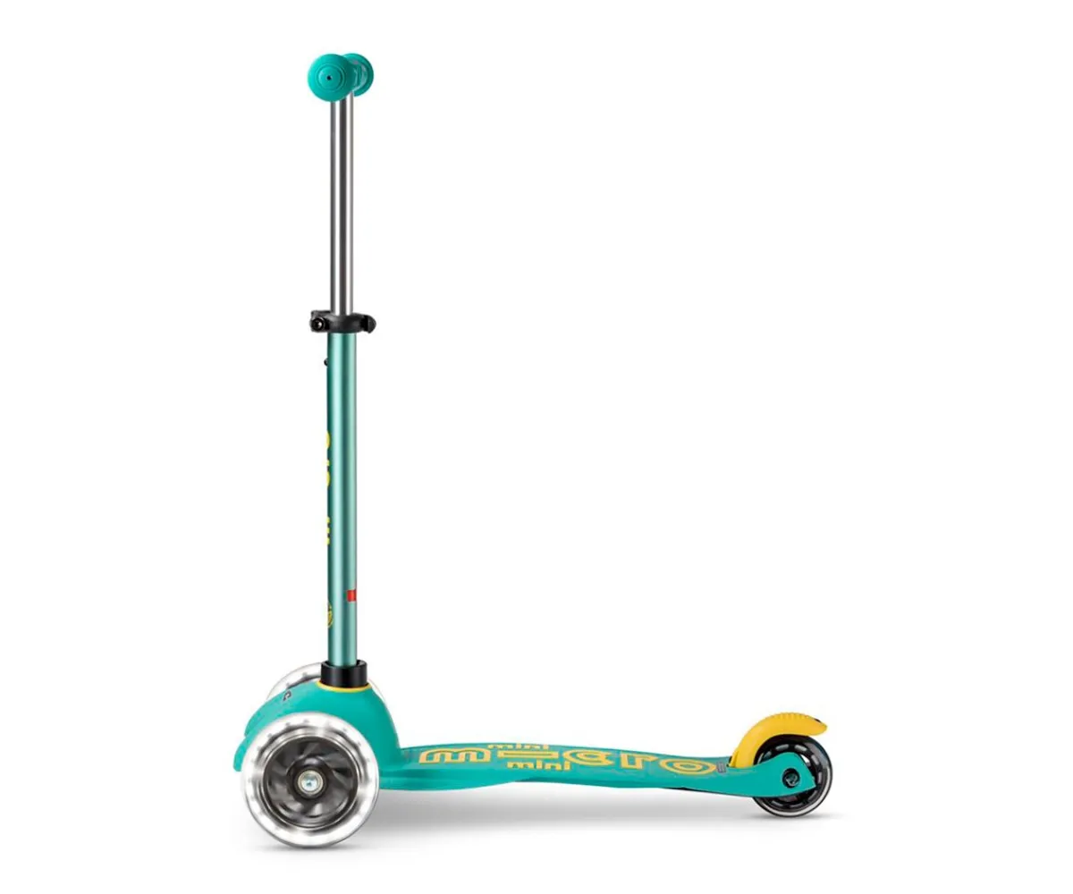 Clearance Patinete Mini Deluxe Eco Menta con Luces LED Niños Juguetes Niños 3 Años|Patinetes