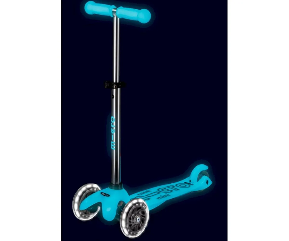 Clearance Patinete Mini Deluxe Glow Aqua con Luces LED Niños Juguetes Niños 3 Años|Juguetes Niños 4 Años