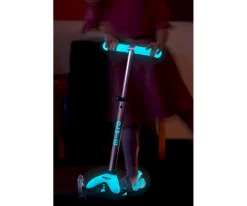 Clearance Patinete Mini Deluxe Glow Aqua con Luces LED Niños Juguetes Niños 3 Años|Juguetes Niños 4 Años