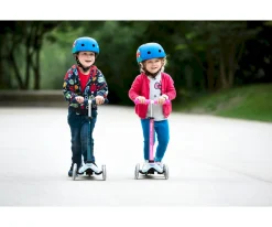 Patinetes^Micro Patinete Mini Deluxe Flux Neochrome Rosa Luces LED