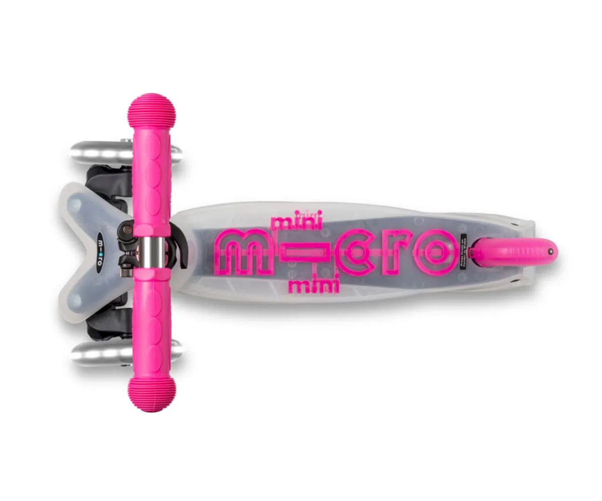 Patinetes^Micro Patinete Mini Deluxe Flux Neochrome Rosa Luces LED