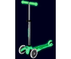 Hot Patinete Mini Deluxe Glow Lime con Luces LED + Molinillo Unicornio Niños Juguetes Niños 5 Años|Juguetes Niños 3 Años