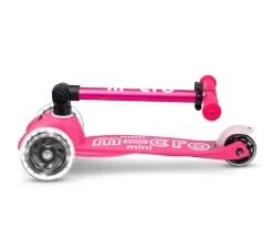 Patinete Plegable Mini Deluxe Rosa Luces LED Niños Juguetes Para Niños De 18 Meses|Juguetes Niños 3 Años