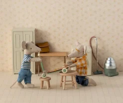 Casa De Muñecas De Madera^Maileg Patinete Ratón Mint